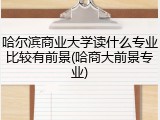 哈尔滨商业大学读什么专业比较有前景(哈商大前景专业)