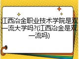 江西冶金职业技术学院是双一流大学吗?(江西冶金是双一流吗)