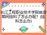 长江工程职业技术学院就读期间挂科了怎么办呢？(挂科怎么办)