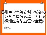 梧州医学高等专科学校的毕业证含金量怎么样，为什么(梧州医专毕业证含金量)