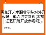 黑龙江艺术职业学院对外开放吗，能否进去参观(黑龙江艺职院开放参观吗)