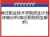 宿迁职业技术学院招生计划详细分析(宿迁职院招生解析)