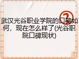 武汉光谷职业学院的口碑如何，现在怎么样了(光谷职院口碑现状)