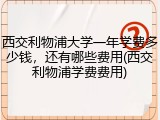 西交利物浦大学一年学费多少钱，还有哪些费用(西交利物浦学费费用)