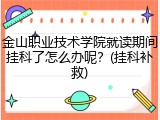 金山职业技术学院就读期间挂科了怎么办呢？(挂科补救)