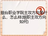 烟台职业学院主攻方向是什么，怎么样(烟职主攻方向如何)