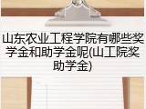 山东农业工程学院有哪些奖学金和助学金呢(山工院奖助学金)