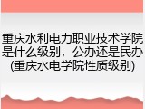 重庆水利电力职业技术学院是什么级别，公办还是民办(重庆水电学院性质级别)