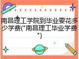 南昌理工学院到毕业要花多少学费("南昌理工毕业学费")