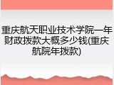 重庆航天职业技术学院一年财政拨款大概多少钱(重庆航院年拨款)