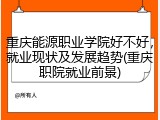 重庆能源职业学院好不好，就业现状及发展趋势(重庆职院就业前景)