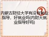 内蒙古财经大学有没有就业指导，好就业吗(内财大就业指导好吗)