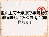 重庆工商大学派斯学院就读期间挂科了怎么办呢？(挂科应对)