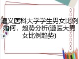 遵义医科大学学生男女比例如何，趋势分析(遵医大男女比例趋势)
