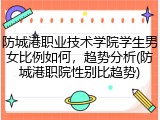 防城港职业技术学院学生男女比例如何，趋势分析(防城港职院性别比趋势)