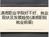 潇湘职业学院好不好，就业现状及发展趋势(潇湘职院就业前景)