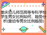 重庆幼儿师范高等专科学校学生男女比例如何，趋势分析(重幼专男女比例趋势)
