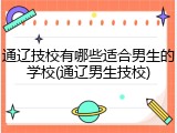 通辽技校有哪些适合男生的学校(通辽男生技校)