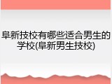 阜新技校有哪些适合男生的学校(阜新男生技校)