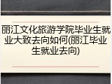 丽江文化旅游学院毕业生就业大致去向如何(丽江毕业生就业去向)