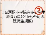 七台河职业学院有多少学生，师资力量如何(七台河职院师生规模)