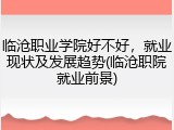 临沧职业学院好不好，就业现状及发展趋势(临沧职院就业前景)