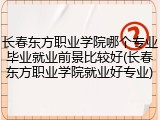长春东方职业学院哪个专业毕业就业前景比较好(长春东方职业学院就业好专业)