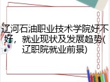 辽河石油职业技术学院好不好，就业现状及发展趋势(辽职院就业前景)