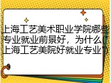 上海工艺美术职业学院哪些专业就业前景好，为什么("上海工艺美院好就业专业")