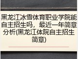 黑龙江冰雪体育职业学院能自主招生吗，最近一年简章分析(黑龙江体院自主招生简章)