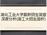 湖北工业大学最新招生简章深度分析(湖工大招生简析)