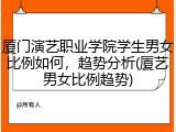 厦门演艺职业学院学生男女比例如何，趋势分析(厦艺男女比例趋势)