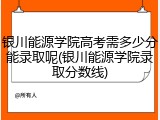 银川能源学院高考需多少分能录取呢(银川能源学院录取分数线)