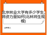 北京林业大学有多少学生，师资力量如何(北林师生规模)