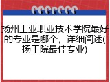 扬州工业职业技术学院最好的专业是哪个，详细阐述(扬工院最佳专业)