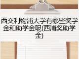 西交利物浦大学有哪些奖学金和助学金呢(西浦奖助学金)