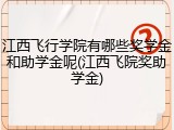 江西飞行学院有哪些奖学金和助学金呢(江西飞院奖助学金)