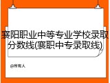 襄阳职业中等专业学校录取分数线(襄职中专录取线)