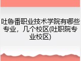 吐鲁番职业技术学院有哪些专业，几个校区(吐职院专业校区)