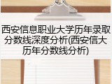 西安信息职业大学历年录取分数线深度分析(西安信大历年分数线分析)