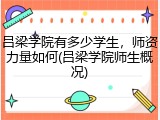 吕梁学院有多少学生，师资力量如何(吕梁学院师生概况)