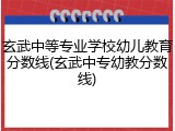 玄武中等专业学校幼儿教育分数线(玄武中专幼教分数线)