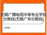 无锡广播电视中等专业学校分数线(无锡广专分数线)