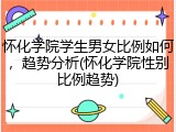 怀化学院学生男女比例如何，趋势分析(怀化学院性别比例趋势)