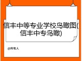 信丰中等专业学校鸟瞰图(信丰中专鸟瞰)