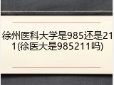 徐州医科大学是985还是211(徐医大是985211吗)