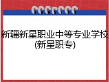 新疆新星职业中等专业学校(新星职专)