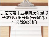 云南商务职业学院历年录取分数线深度分析(云商院历年分数线分析)