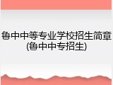 鲁中中等专业学校招生简章(鲁中中专招生)